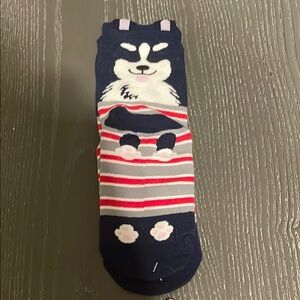 Cute Husky Striped Socks